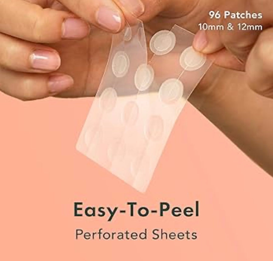 Rael Pimple Patches, Miracle Invisible Spot Cover - Hydrocolloid Acne Patch, Treatment for Breakouts, Absorbs Zits & Blemish, Korean Skin Care, 2 Sizes (96 Count)