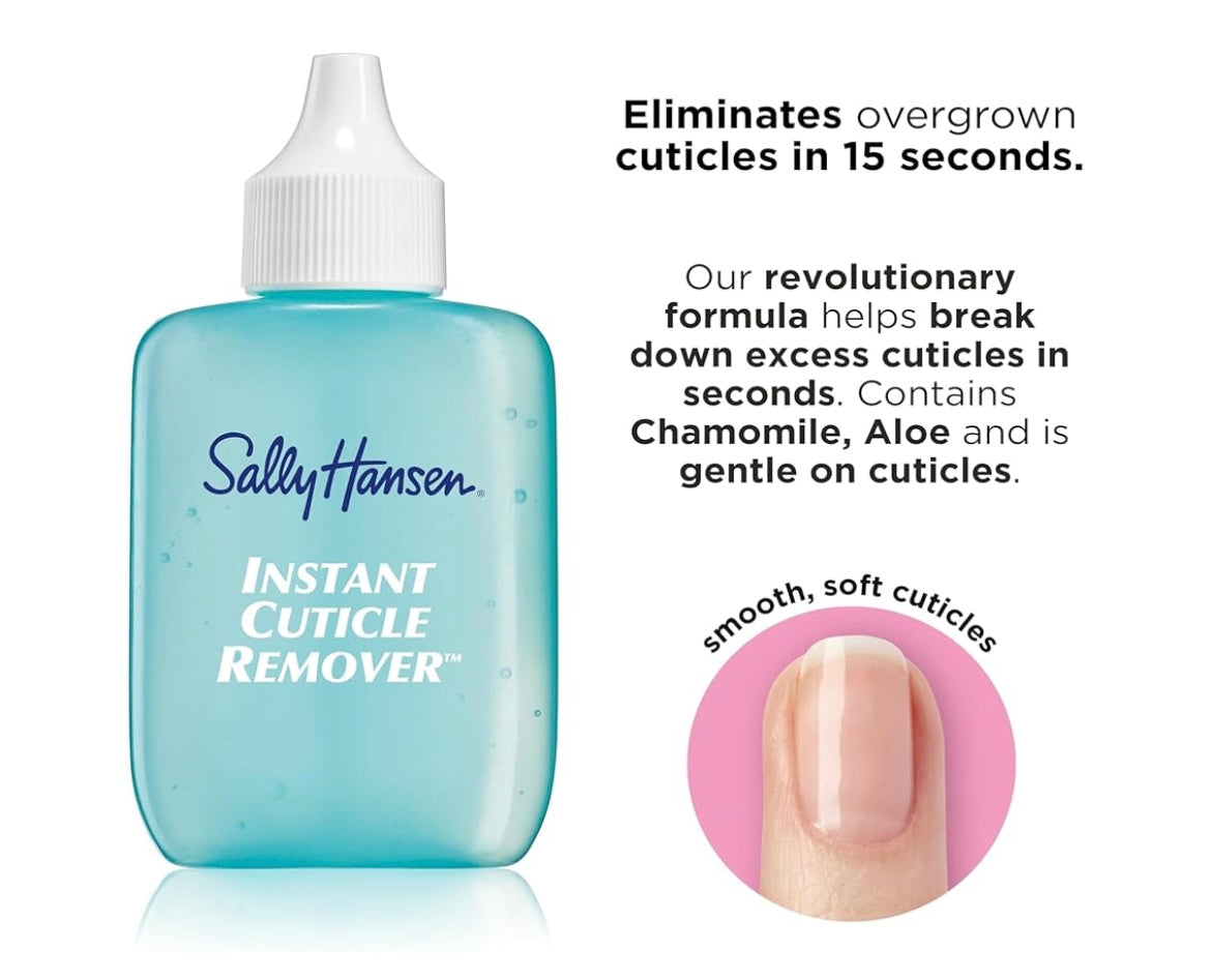 Sally Hansen Instant Cuticle Remover™, Nail Treatment, Fast Drying, Contains Aloe and Chamomile