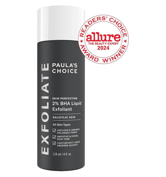 Paula's Choice SKIN PERFECTING 2% BHA Liquid Salicylic Acid Exfoliant-Facial Exfoliant for Blackheads, Enlarged Pores, Wrinkles & Fine Lines