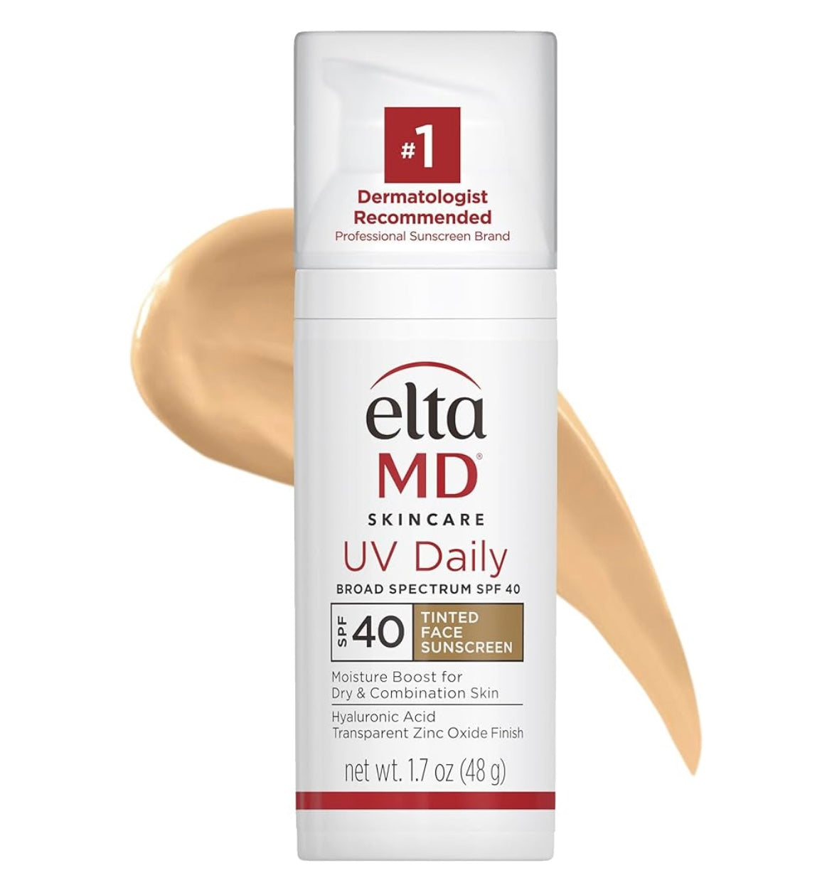 EltaMD UV Daily SPF 40 Tinted Face Sunscreen Moisturizer, Tinted Moisturizer for Face with SPF, Great for Dry, Combination, and Normal Skin