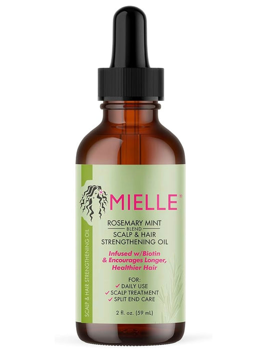 Mielle Organics Rosemary Mint Scalp & Hair Strengthening Oil for All Hair Types, 2 Ounce