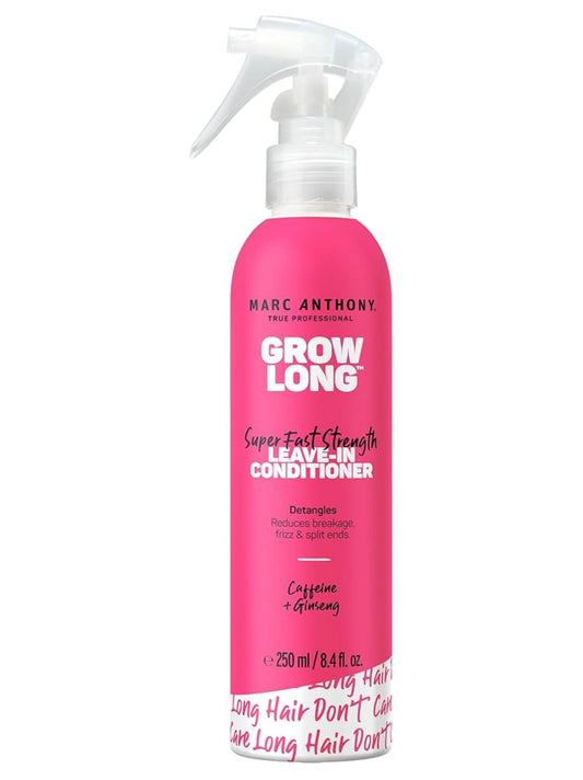 Marc Anthony Leave-In Conditioner Spray & Detangler, Grow Long Biotin - Anti-Frizz Deep Conditioner For Split Ends & Breakage - Vitamin E, Caffeine & Ginseng for Curly, Dry & Damaged Hair